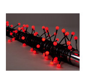 Elix - Guirlande Perle a Led Rouge