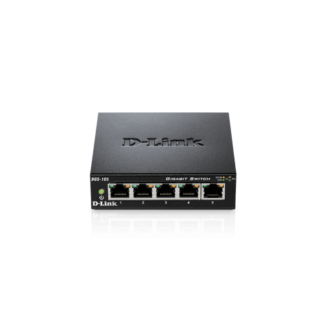 D-Link Switch DGS-105 5 ports 10/100/ 1000Mbps Desktop