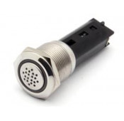 Buzzer - Acier Inoxydable a encaster 19mm 12vcc 80db