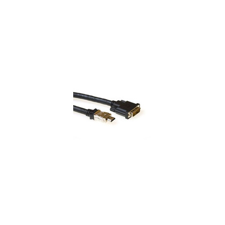 HDMI cable male/DVI-D 18+1 male - 10m