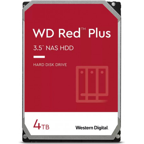 WD Nas Hdd Red Plus 4tb 3.5 Sata 6gb/s 256mb