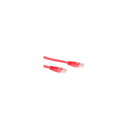Cable UTP (non blindé) - 5m - Categorie 5 - Rouge