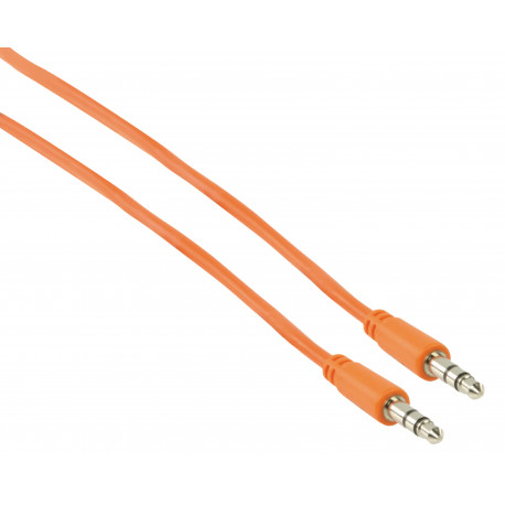 Cable 1m - Jack Male 3.5mm/Jack 3.5mm Stereo Orange