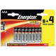 Energizer - Batteries alcalines MAX AAA 8+4 Promo