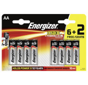 Energizer - Batteries alcaline MAX AA 8+4 Promo