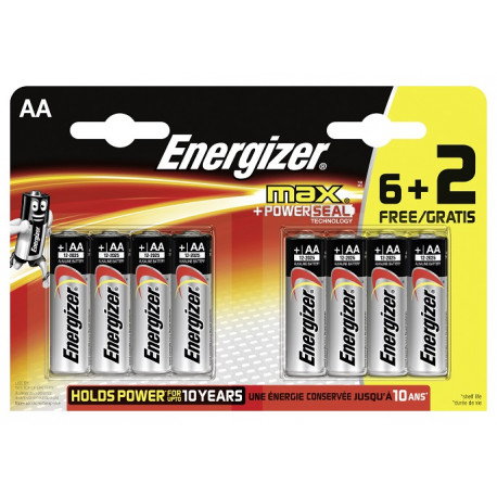 Energizer - Alkaline batterijen MAX AA 8+4 Promo