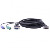 Belkin - Cable - 3m - 1x HD-15 man. - 2x Mini-Din man.