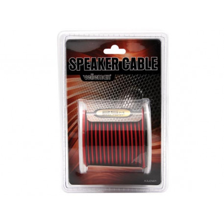 Cable Haut Parleur Rouge/Noir - 2 x 0.75mm² - 25m