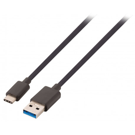 Câble USB 3.2 C mâle vers A mâle, 1M Zwart