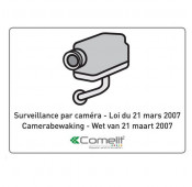 Autocollant Surveillance Par Camera 10x15CM