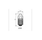 Ampoule E10 2.2V 250ma avec Lens 24X9MM