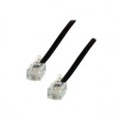 Cable 7.5m - Rallonge telephonique 2x6/4 - RJ11 - Black