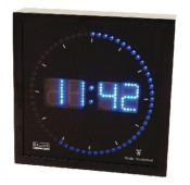 Digital Wall Clock Black