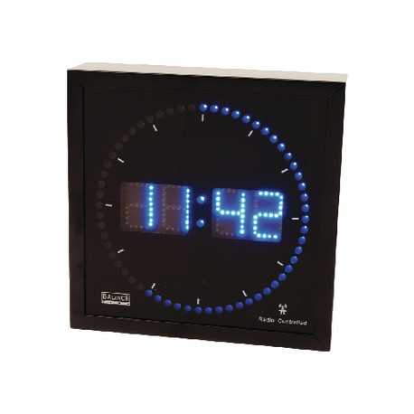 Digital Wall Clock Black