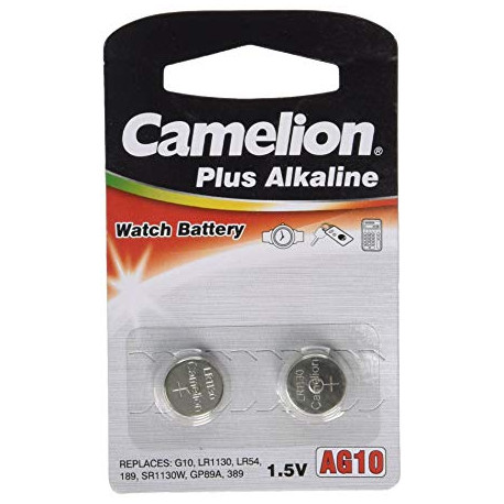 Camelion Pile pour montre AG10 LR1130 Par 2 pieces