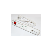 Elix Ac power strip+USB 3 x 2P+E Socket 16A 1.5M - White