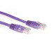 Cable UTP (non blindé) - 0.5m - Categorie 5 - Mauve