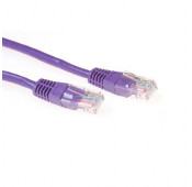 Cable UTP (non blindé) - 0.5m - Categorie 5 - Mauve