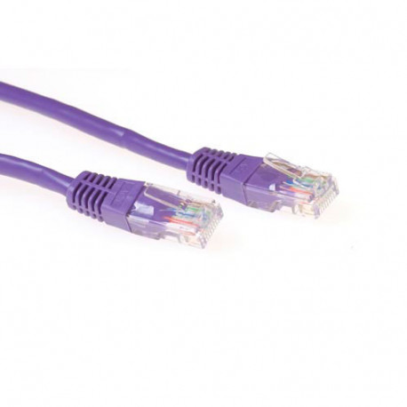 Cable UTP - 0.5m - Categorie 5 - Mauve