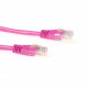 Cable UTP (non blindé) - 0.5m - Categorie 5 - Rose