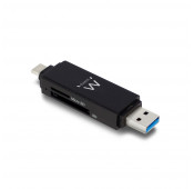 ACT USB 3.2 card reader, SD/micro SD, USB-C or USB-A