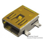 Mini USB Type B Connector Angled Surface Mount