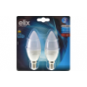 Ampoule LED - Bougie C35 - E14 - 4W - 4000K - 2 pcs