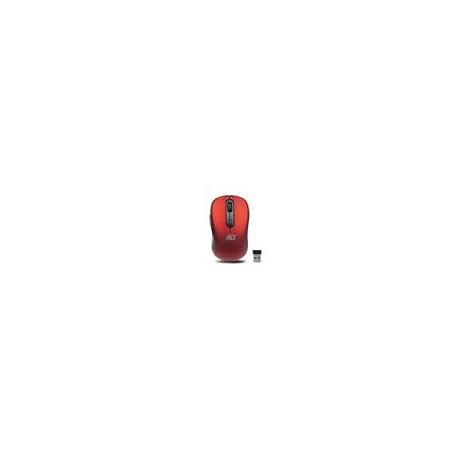 ACT AC5135 - Mouse USB nano - 2.4 GHz Red