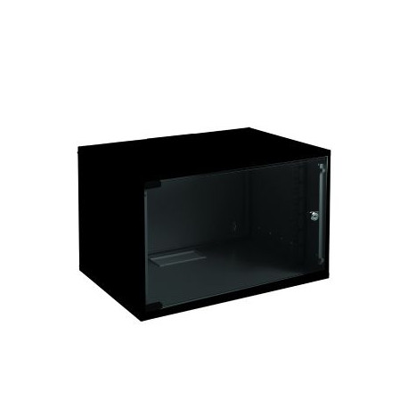 Rack 19 "7U L 535mm D 400mm black unmounted wall