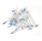 LED STANDARD 3mm - BLEU DIFFUSANT - Pack de 10 pcs