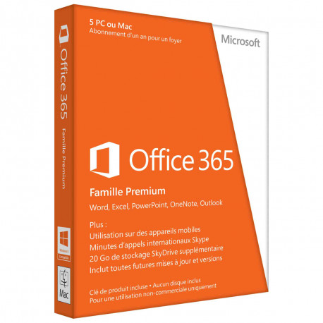 MICROSOFT OFFICE 365 FAMILIE PREMIUM 1 User 5 Device 1 jaar
