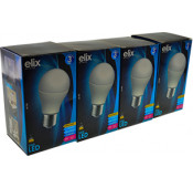 SMD LED Bulbs - A60 Ball - E27 -10W - 3200K - 4 Pieces