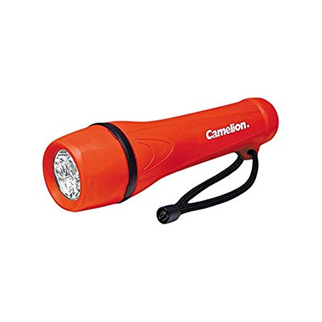 Camelion - Lampe de poche 1xLED+ Piles 2x D 45Lm - Rouge