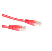 Cable UTP (non blinde) - Categorie 6 - 0.5M - Rouge