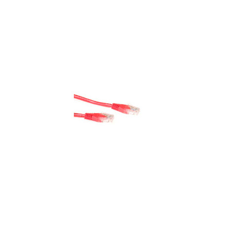 Cable UTP (non blinde) - Categorie 6 - 0.5M - Rouge