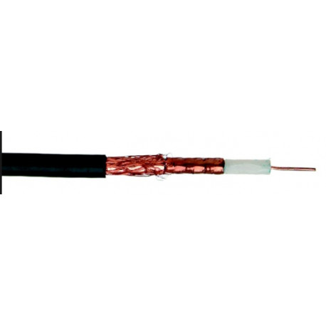Cable coax PE6 TELENET Extérieur 75 Ohms Noir
