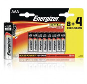 Energizer - Alkaline batteries MAX AAA LR3 8+4 Promo Pack