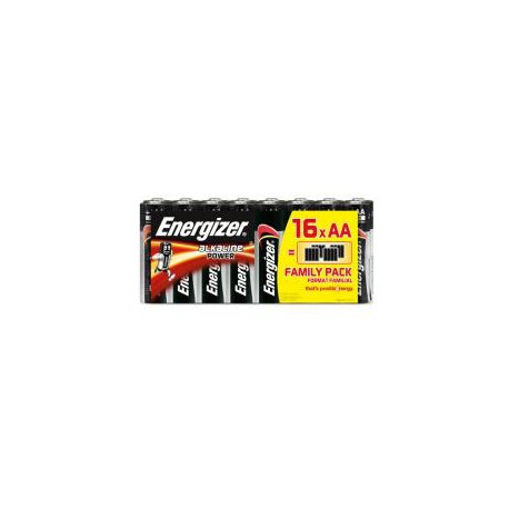  Energizer - AA LR6 Power Alkaline Battery - 16 Pack