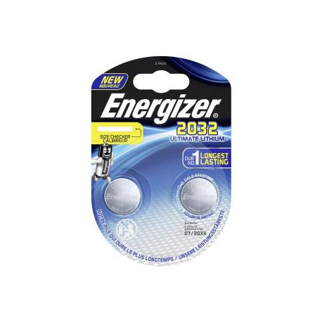 Energizer - Pile Ultimate Lithium 3V CR2032 - 2 pièces