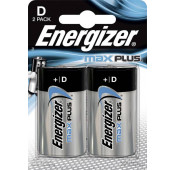 Energizer - Pile alcaline Max Plus D - LR20 - 2 pièces