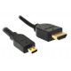 Elix Cable - Male HDMI Plug - Male Micro HDMI Plug 1.5m