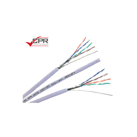 Cable F/UTP- CAT5E- Eca CPR Blindé - 4 paires - 150m