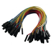 Jumpers female / female with 20cm cable - 50 pieces