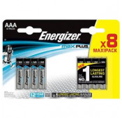 Energizer - Pile alcaline Max Plus AAA / LR3 - 8 pieces