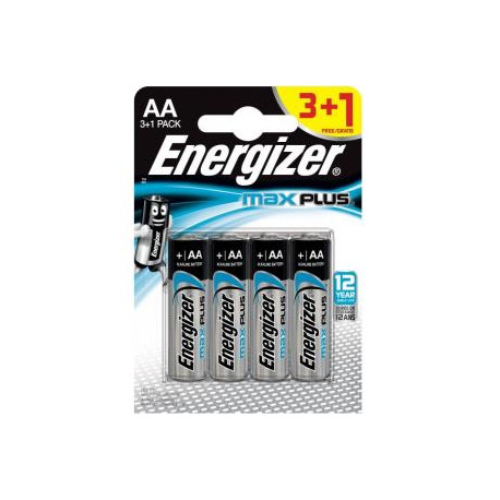 Energizer - Pile alcaline Max Plus AAA LR3 3+1 pieces