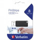 Verbatim USB stick 8GB 2.0 Pin Stripe Black