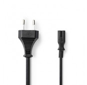 Mains power cord IEC-320 - C7 black 5m