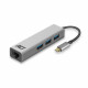 ACT USB-C Hub et adaptateur Ethernet 3x USB A fem 0.15m