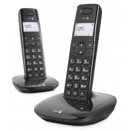 Doro Comfort 1010 Duo Zwarte draadloze telefoon