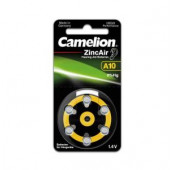 Camelion Pile A10 BP6 1.4V 0% Hg Zinc-Air 6 pièces